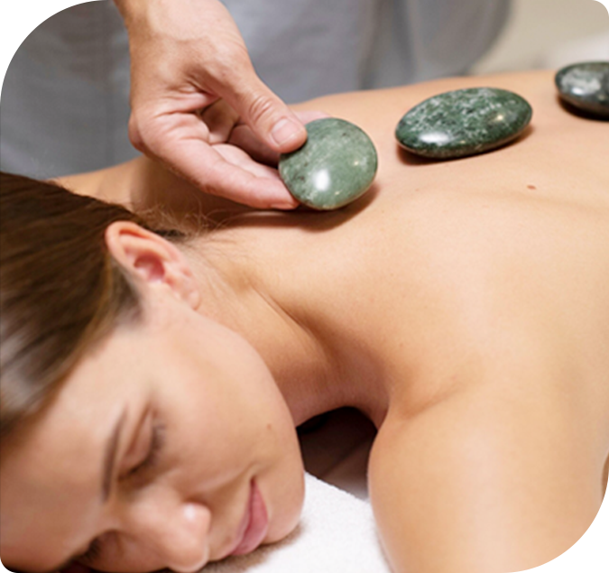 With Hot Stone 60 minutes